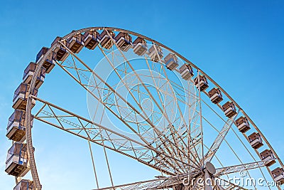 Budapest Eye Ferris Wheel View Stock Photo