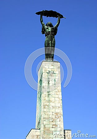 Budapest freedom monument Stock Photo