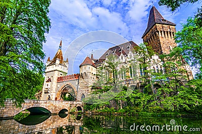 Budapest, Hungary: Vajdahunyad, City Park of Budapest Stock Photo