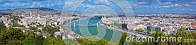 Budapest, Hungary. View from Gellert Hill Stock Photo