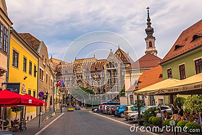 Budapest - June 22, 2019: Old town of the Buda side of Budapest, Hungary Editorial Stock Photo