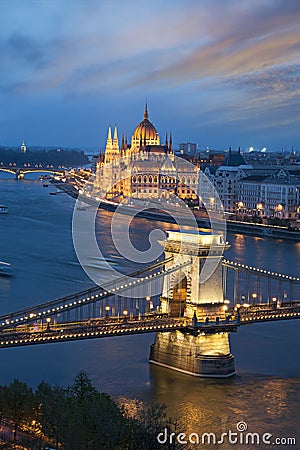 Budapest Landmarks Stock Photo