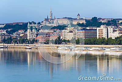 Budapest morning view. Stock Photo