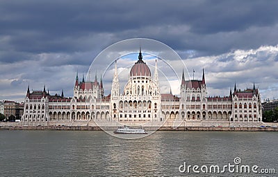 Budapest parliament in Hungary Stock Photo