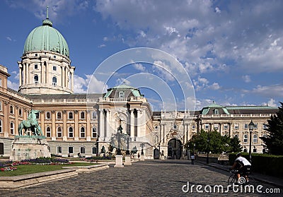 Budapest royal castle courtyard Editorial Stock Photo