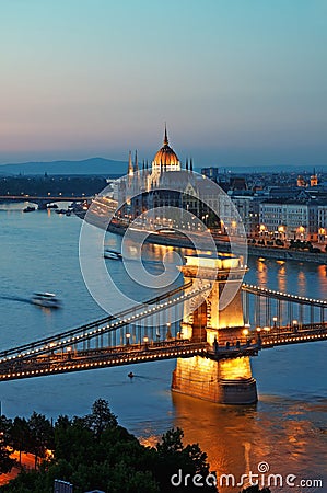 Budapest skyline Stock Photo