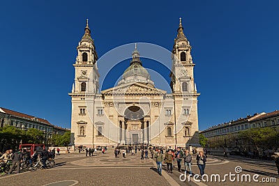 Budapest - St. Stephen`s Basilica, Hungary Editorial Stock Photo