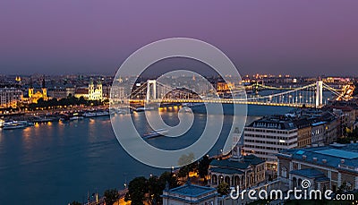 Budapest sunset Editorial Stock Photo