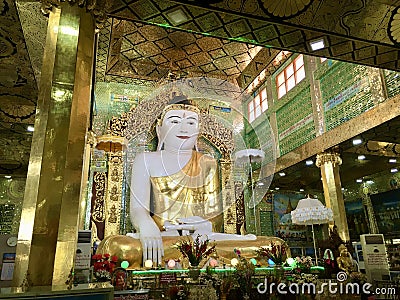 Budda image at Soon U Ponya Shin temple in Sagaing, Myanmar Stock Photo