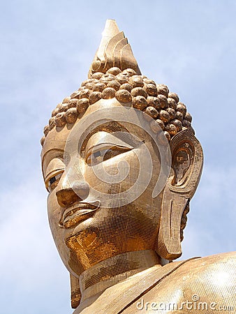 Buddha Amnat Charoen , thailand Stock Photo