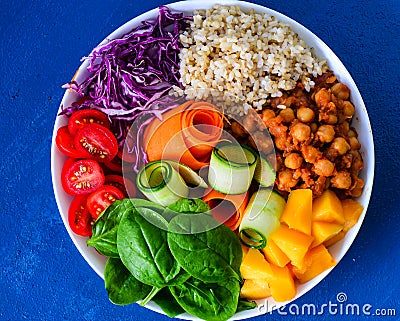 Buddha bowl-clean eating vegan glutenfree Stock Photo