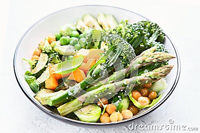 Vegetarian Buddha bowl. Organic and clean food. Stock Photo