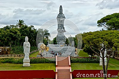 Buddha Eden Garden in Bombarral Stock Photo