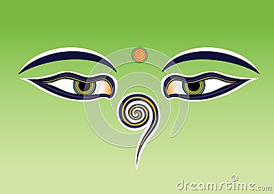 Buddha eyes Vector Illustration