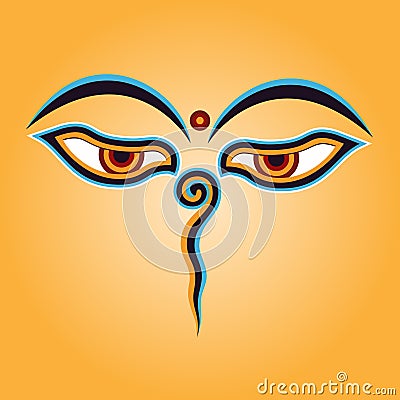 Buddha eyes Vector Illustration