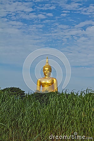Buddha image huge Stock Photo