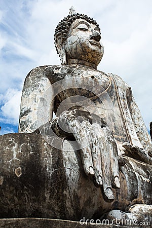 Buddha Image At Wat Trapang Ngoen In Sukhothai Historical Park Stock Photo