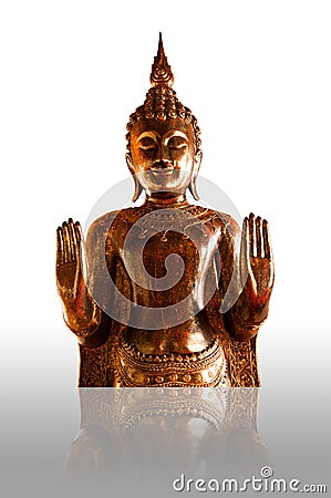Buddha isolated on a white background Stock Photo