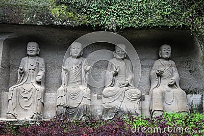 The buddha in lingyun mountain in sichuan,china Stock Photo