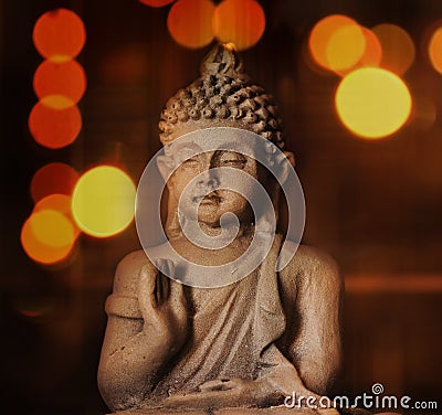 Buddha meditation closeup Stock Photo