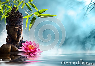 Buddha in meditation Stock Photo