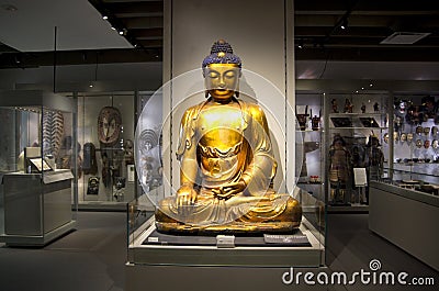 Buddha at Museum of Anthropology at UBC Editorial Stock Photo