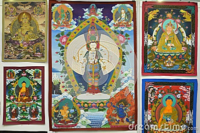 Buddha painting Stock Photo