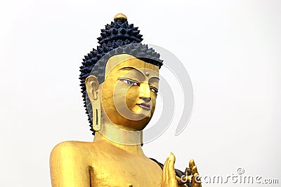 Buddha Park of Ravangla. Beautiful huge statue of Lord Buddha, at Rabangla, Sikkim, India. Gautam Buddha statue in the Buddha Park Stock Photo