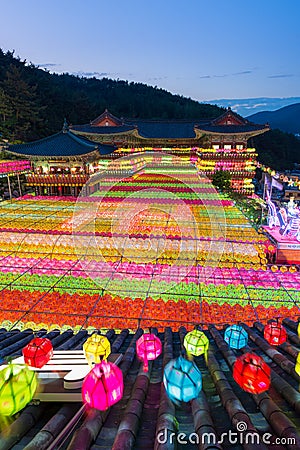 Buddha's Birthday at Samgwangsa Stock Photo