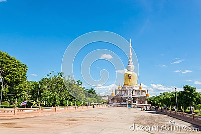Buddha's relics in Thailand, Name is phra tard na dun Stock Photo