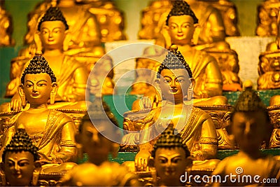 Buddha Sakyamuni statues Stock Photo