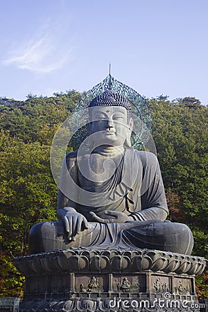 Buddha at Seoraksan in Korea. Stock Photo