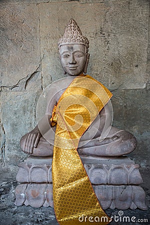 Buddha Statue Angkor Wat. Tradition, Religion, Culture. Cambodia Stock Photo