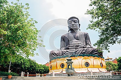 Buddha Statue at Bagua Mountain Baguashan in Changhua, Taiwan Stock Photo