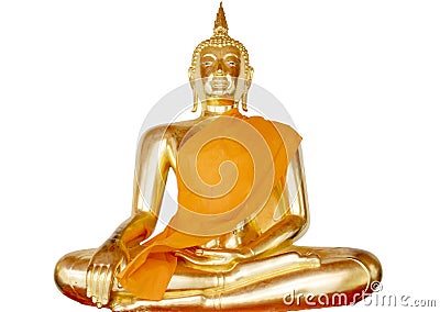 Buddha Statue Isolated Stock Photo