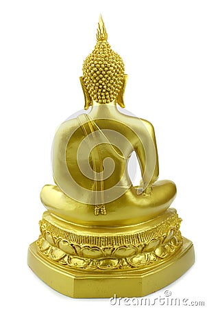 Buddha statue made of gold Stock Photo