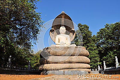 Buddha statue in Polonnaruwa, Sri Lanka Stock Photo