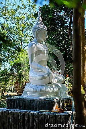 The Buddha statue in temple Phra chao yai lue chai Stock Photo