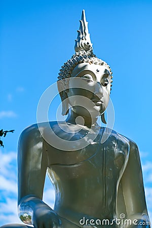 The Buddha statue in temple Phra chao yai lue chai Stock Photo