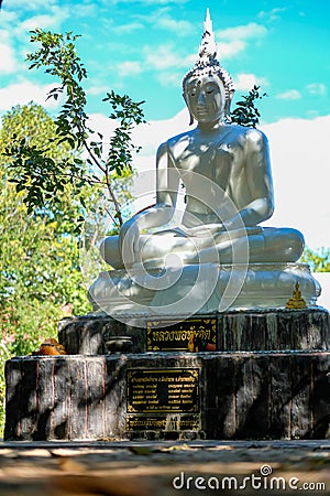 The Buddha statue in temple Phra chao yai lue chai Stock Photo