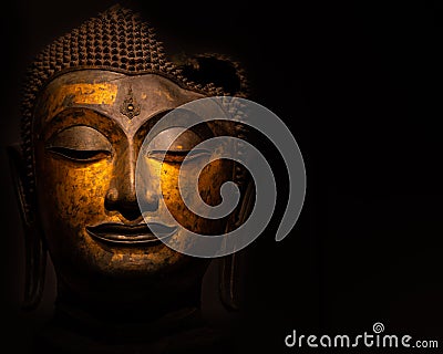 Buddha statue used as amulets of Buddhism religion. Stock Photo