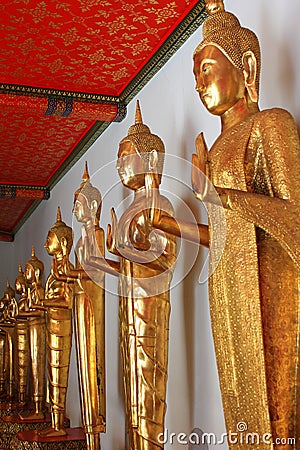 Buddha statue in watpho Stock Photo
