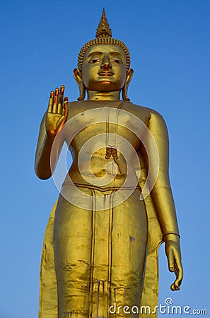 Buddha statuelarge In southern Thailand Stock Photo