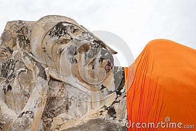 Buddha statues in Ayutaya Stock Photo