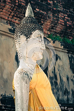 Buddha Statues Ayutthaya Thailand Stock Photo