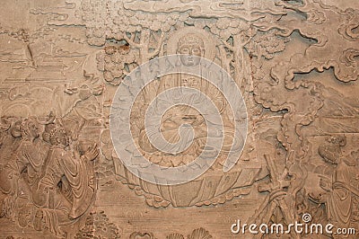 Buddha Stone Carving Stock Photo