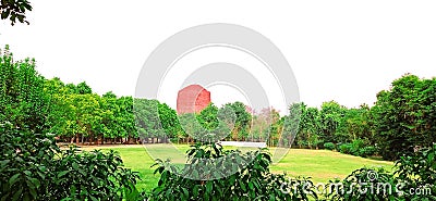 Buddha stupa at Varanasi Sarnath site view Stock Photo