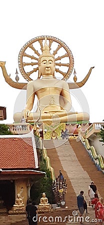 Buddha thailand gold almighty statue Editorial Stock Photo