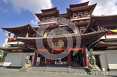 Buddha Tooth Relic Temple Stock Photo