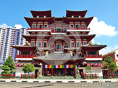 Buddha Tooth Relic Temple Editorial Stock Photo